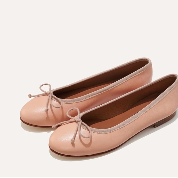 New Margaux NY Ballet Pink Nappa Leather Ballet Flats in size 40M - Picture 2 of 11